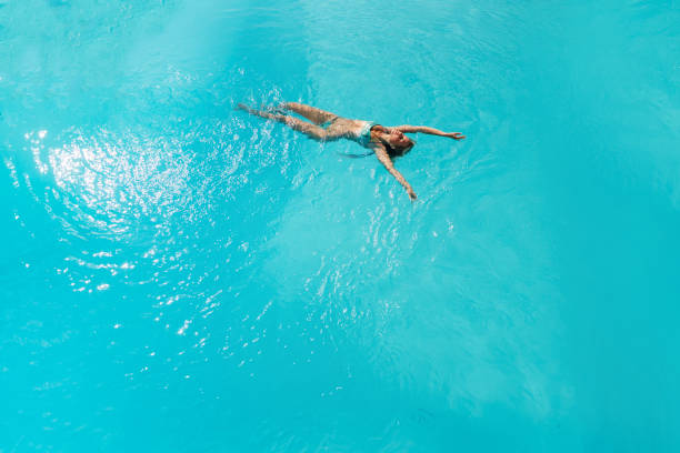 istock Beautiful women relaxing at the luxury poolside. 1285455930