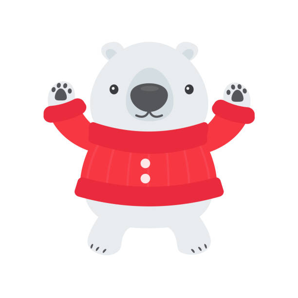 Ilustración de Oso Blanco De Dibujos Animados Con Suéter Rojo Es Feliz En El Día De Navidad De Invierno y más Vectores Libres de Derechos de Cuadrado - Composición - iStock Ilustración de Oso Blanco De Dibujos Animados Con Suéter Rojo Es Feliz En El Día De Navidad De Invierno y más Vectores Libres de Derechos de Cuadrado - Composición - iStock