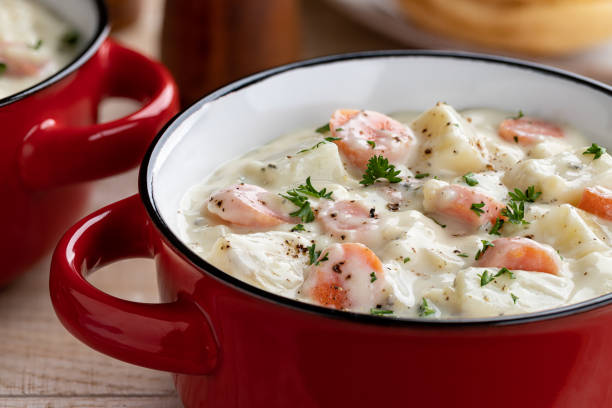 istock Creamy Potato and Carrot Soup 1285465433