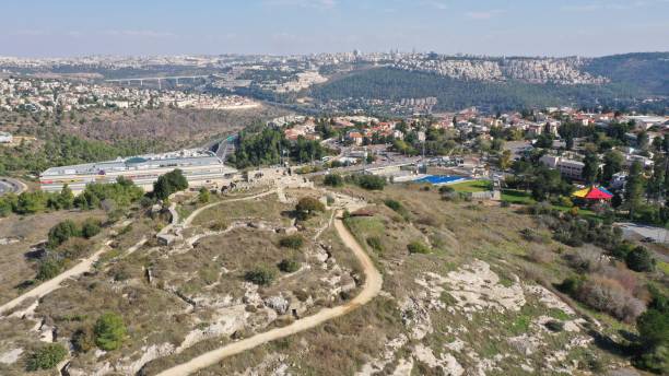 istock Castel National Park in Jerusalem, aerial view 1285466779