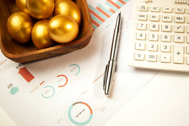 istock Data analysis and calculation of the financial services 1285468640