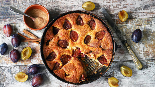 istock New York Time plum pie recipe. 1285468768