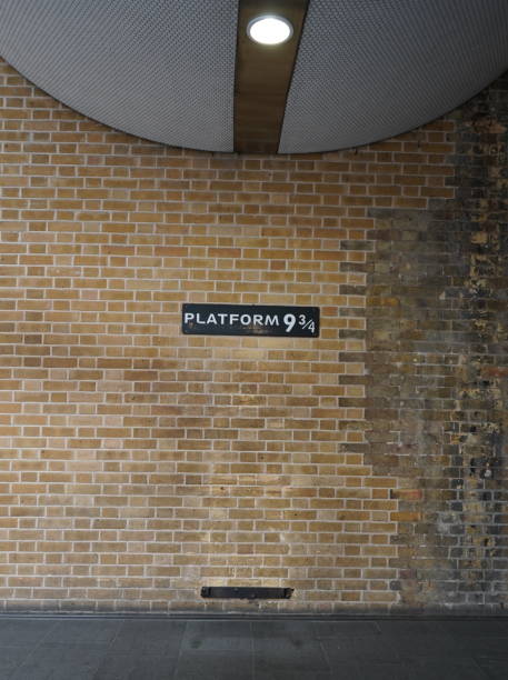 Empty platform 9 3/4 during COVID-19 at Kings Cross Station on November 13th 2020 in London, England