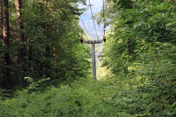 Photo of Closed Dragalevsky lift in mountain Vitosha