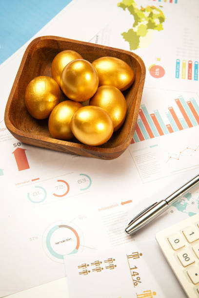 istock Data analysis and calculation of the financial services 1285474411