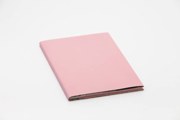istock Pink Hardback Book With Copy Space Isolated on White Background 1285475834