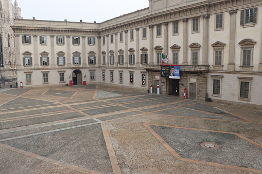 Palazzo Reale - Milan - Lombardy - Italy - November 13, 2020. All the exhibitions are currently suspended due to the second wave of Covid 19.