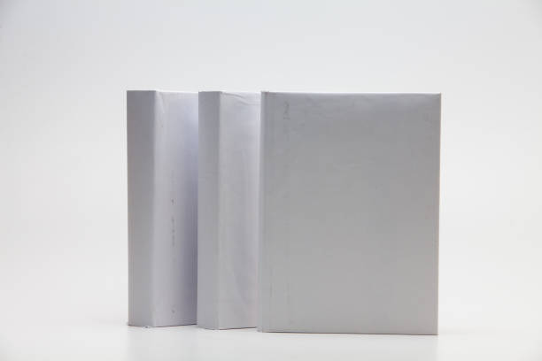 istock Stand blank white books on white background 1285476806