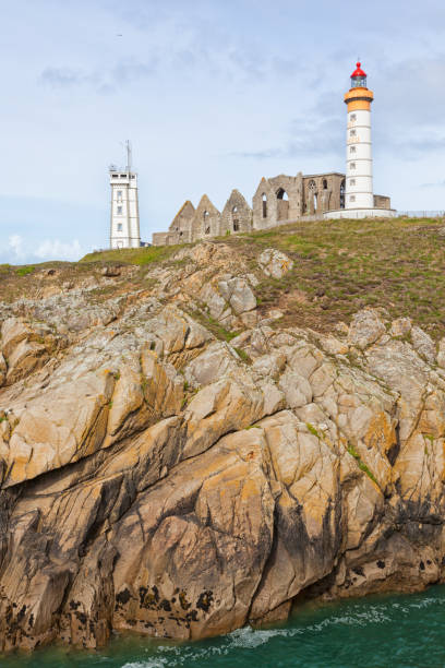 istock Lighthouse, abbey and semaphore tower of Saint-Mathieu, Brittany 1285478642