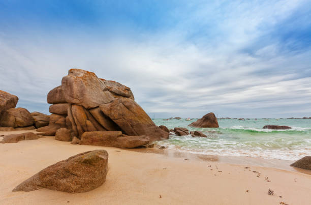 istock Rocks at the beach of Meneham, Brittany 1285479935