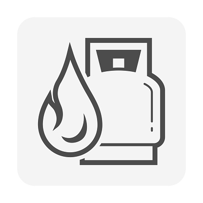 Ilustración de Diseño Del Tanque De Gas De Glp Y Del Icono Del Vector De  Llama y más Vectores Libres de Derechos de Gas licuado de petróleo - iStock