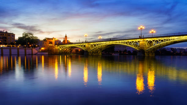 istock Torre del Oro in Seville at night. 1285481666