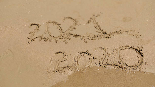 istock inscription 2020  2021 on beach sand 1285483162