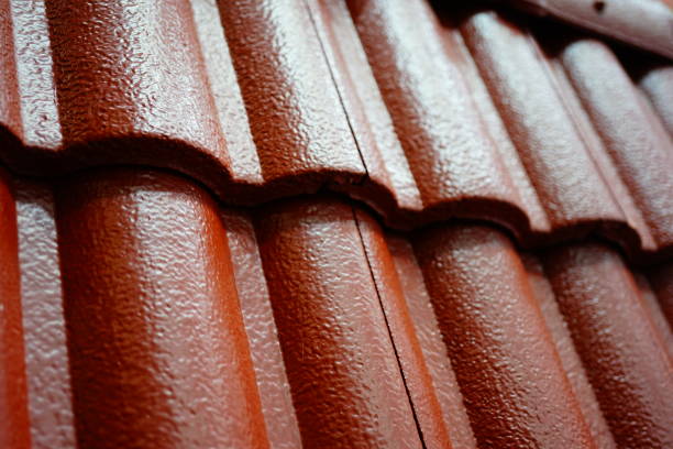 istock Brown Roof tiles 1285487301