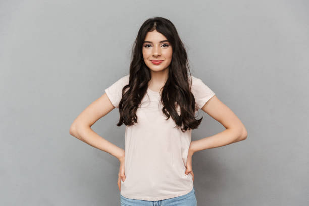 istock Cute beautiful young lady 1285487960