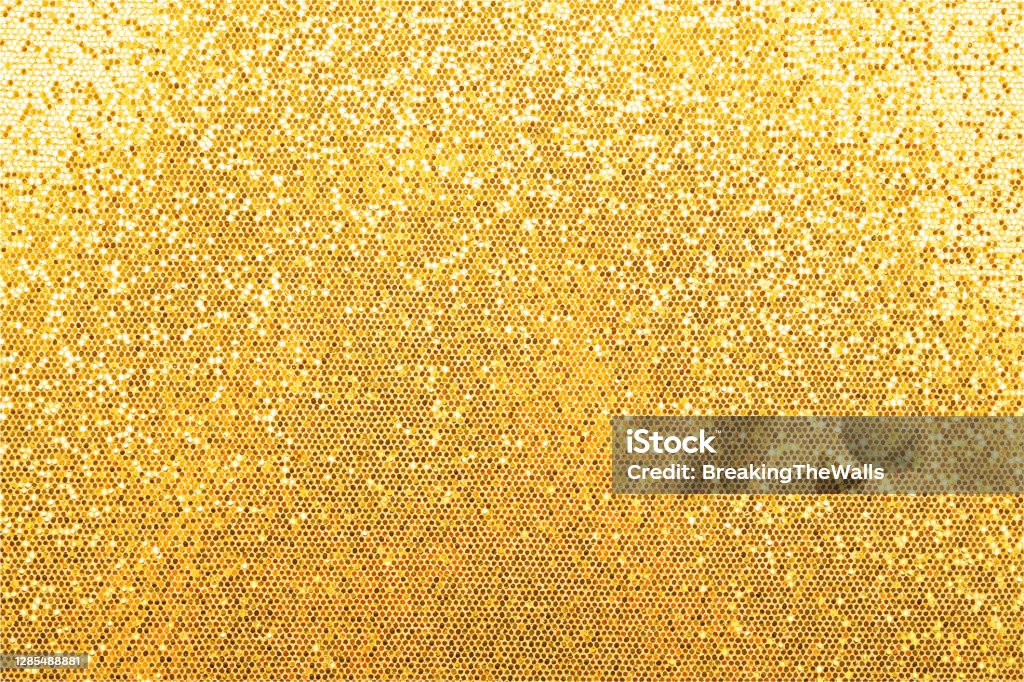 Texture abstraite de fond des paillettes dorées - clipart vectoriel de Or - Métal libre de droits