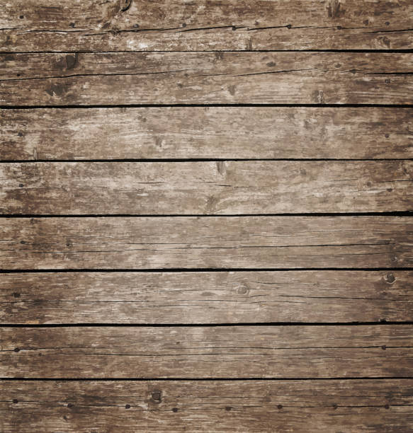ilustraciones, imágenes clip art, dibujos animados e iconos de stock de fondo de tablones de madera vintage marrón - wood background
