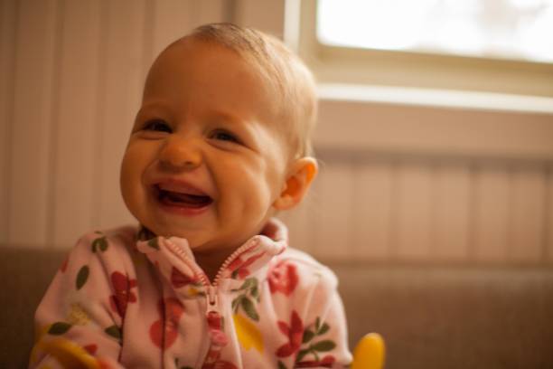 istock Happy female infant smiling 1285490622