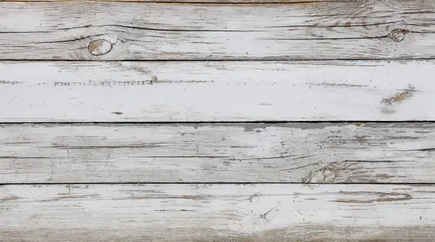 Vector illustration of Background of white painted wooden planks