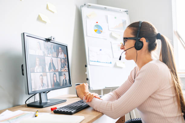 istock Online meeting at home workspace 1285491058
