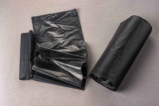 istock New black trash bags. View from above. 1285492603