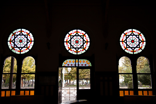historical sirkeci station stained glass