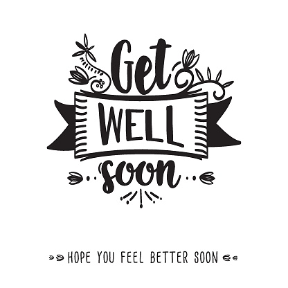 Get Well Card, Flower, Healthcare And Medicine, Typescript, Sayings