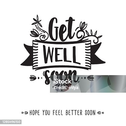 istock Get Well Soon / Vector Illustration 1285496150