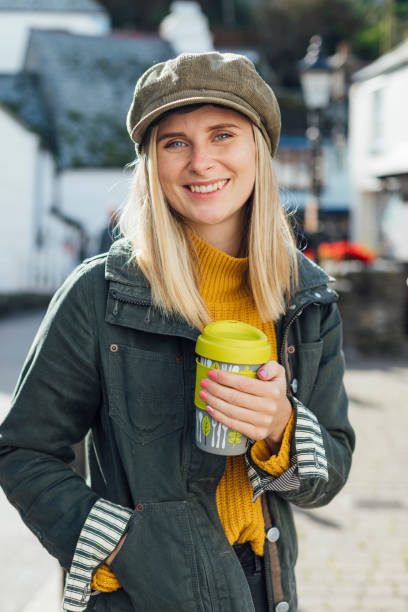 istock Carefree Woman in Cornwall 1285500434