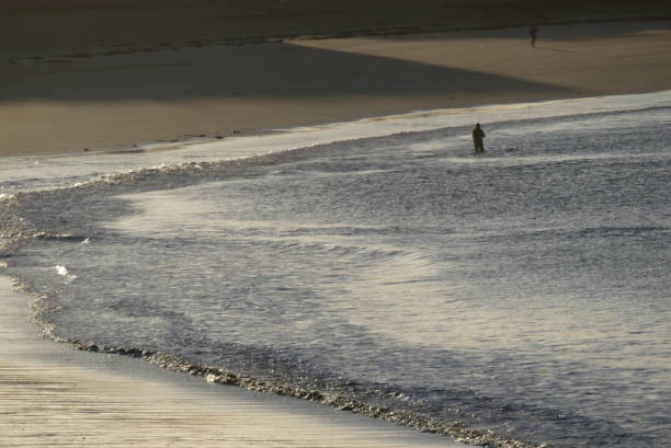 istock Sunset on the beach in Brittany 1285509742