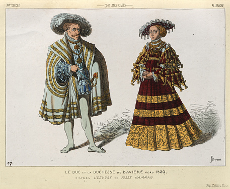 Ilustración de Duque Y Duquesa De Baviera Siglo Xvi Trajes De Época Moda y más Vectores Libres de Derechos de Litografía - iStock Ilustración de Duque Y Duquesa De Baviera Siglo Xvi Trajes De Época Moda y más Vectores Libres de Derechos de Litografía - iStock