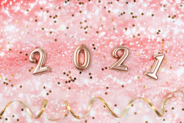 istock Christmas background 2021 and new year concept, abstract defocused light background with bokeh and blur. Winter banner for your text, background image or overlay layer in photo editor 1285523159