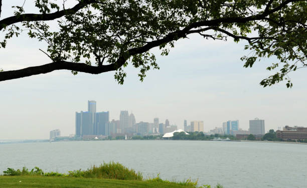 istock Detroit Skyline from Bell Isle Island-Michigan 1285525701