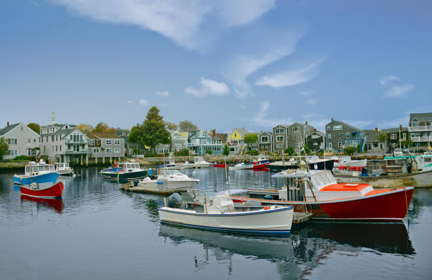 istock Harbor with fishing boats-Gloucester Massachusetts 1285525793