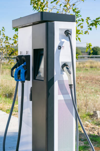 istock Electric vehicle charging point. 1285526950