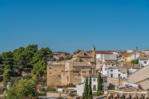Panoramic view of the city on the sunny day. Toledo. Spain.
