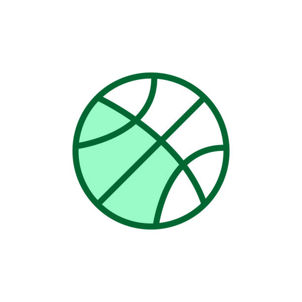 illustrations, cliparts, dessins animés et icônes de icône de boule de panier - basketball hoop basketball net backgrounds
