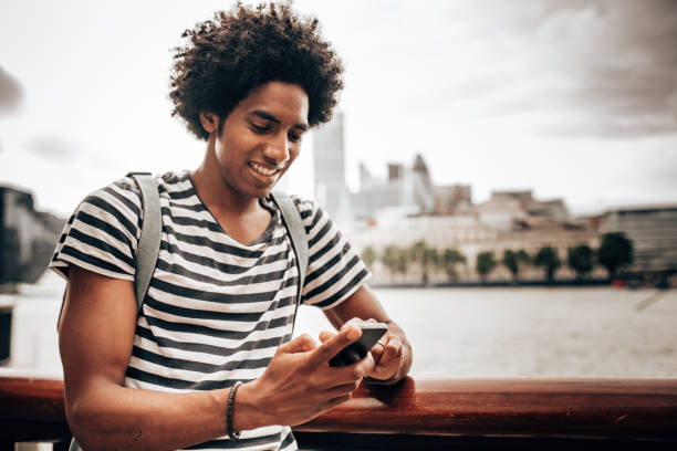 istock tourist in london using the phone 1285536323