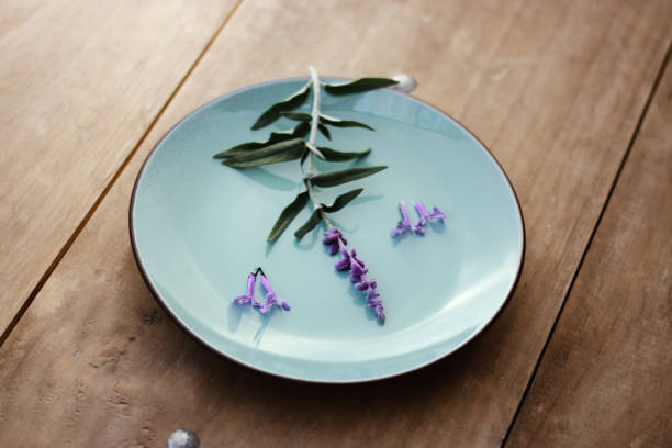 istock Lavender flower on wooden background 1285542047