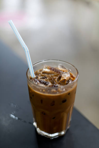 istock Iced Coffee In Glass On Table 1285562886