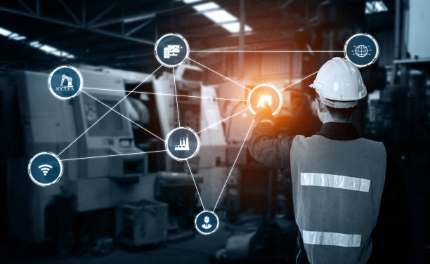 istock Engineering technology and industry 4.0 smart factory concept 1285568765