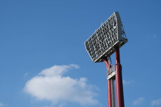 istock flood light of stadium in high blue sky 1285570937