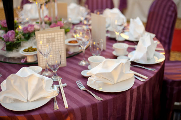 istock Close up of centerpiece at wedding reception 1285573256