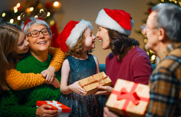 istock family celebrating Christmas 1285578001
