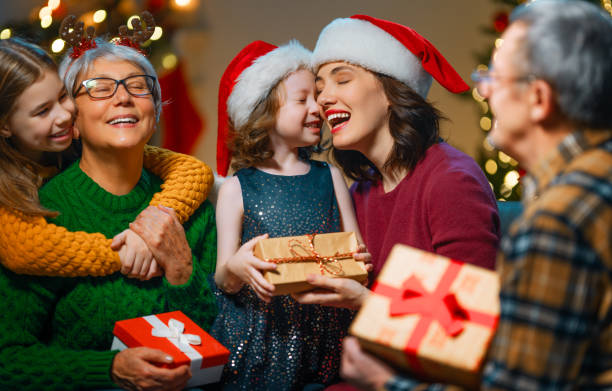 istock family celebrating Christmas 1285578004