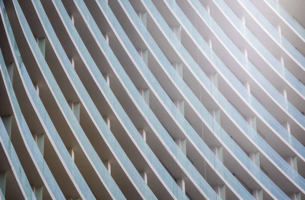 istock The balconies in tall building are illuminated by sunlight. 1285578154
