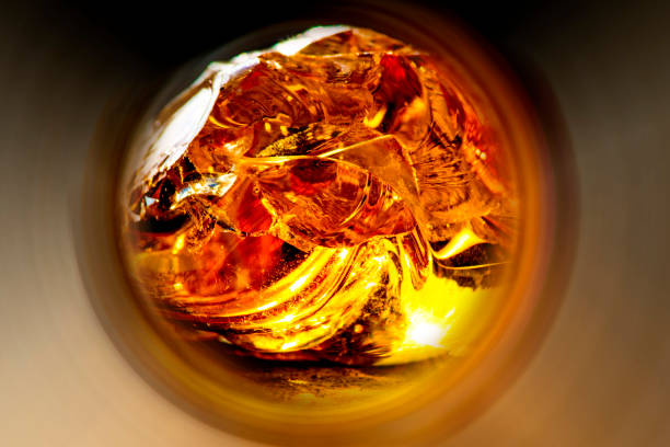 istock Amber shining bright through a round tunnel 1285582963