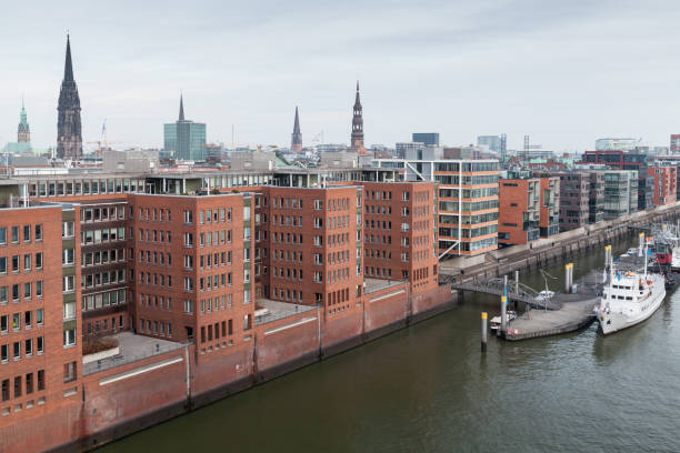 istock Hamburg, Germany. Aerial view 1285588187