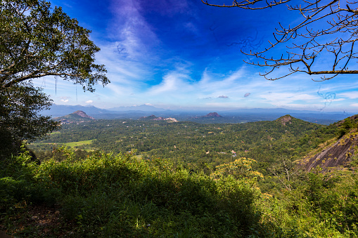 view from Edakkal cave Waynad Kerala India.