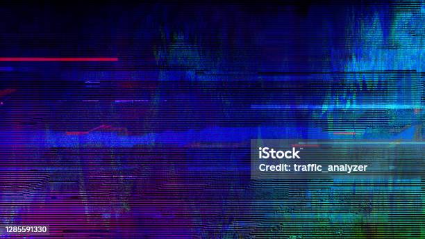 Abstract Glitch Background Stock Photo - Download Image Now - Problems, Glitch Technique, Backgrounds
